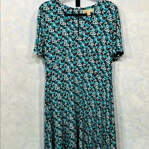 Michael Michael Kors Dress Size L Aqua Color Tones.